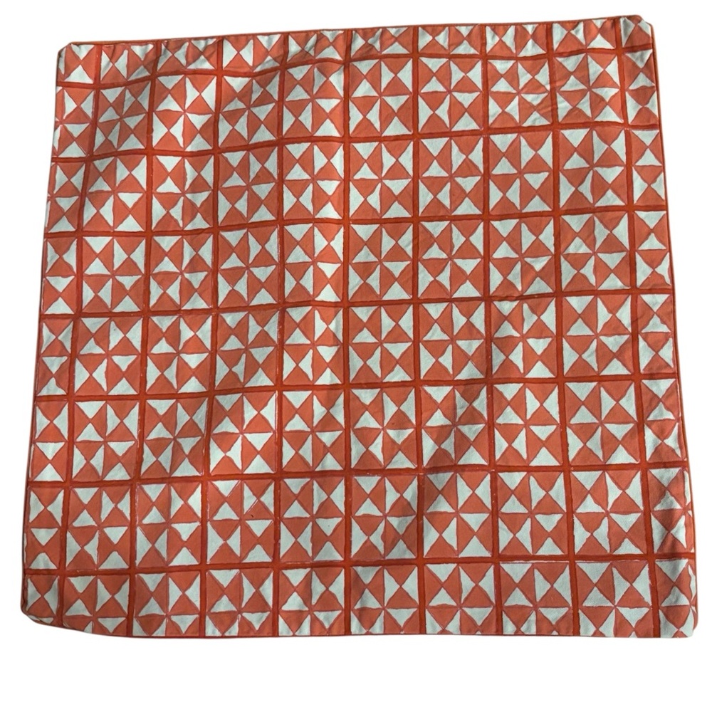 Roberta Roller Rabbit Orange and White Cotton Scarf